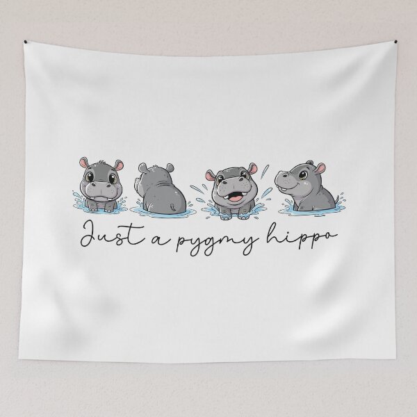 Item preview, Funny Baby Pygmy hippo designed and sold by tanondesign.