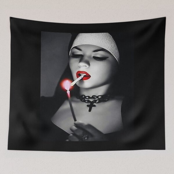 Item preview, Nun Smoke Beauty Poster designed and sold by Pfannerstill89.