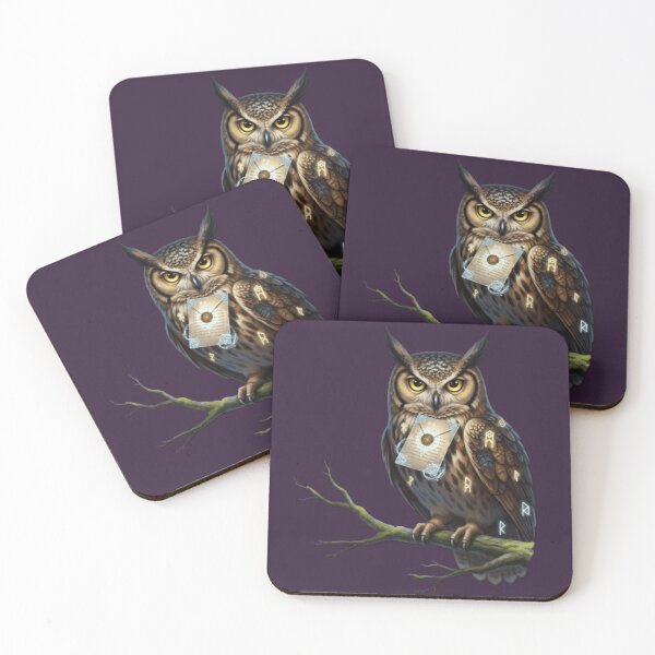 Item preview, Mystical Owl with Magic Letter designed and sold by Mayverse.