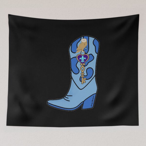 Item preview, Coastal Cowgirl Key Heart Boot designed and sold by artbyomega.