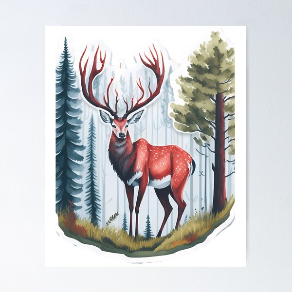 Item preview, Nimona Gazelle In The Forest designed and sold by THOMASBASCHSHOP.