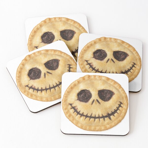 Item preview, Spooky Jack O’ Lantern Pie Face Halloween Dessert Art designed and sold by Auradela.