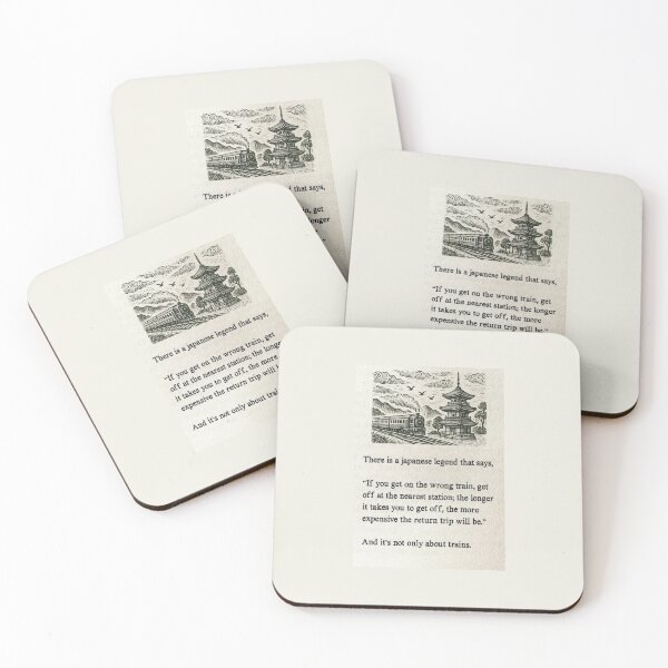Item preview, Japanese Legend Train Quote – Life Choices and Wisdom designed and sold by SuccessHunters.