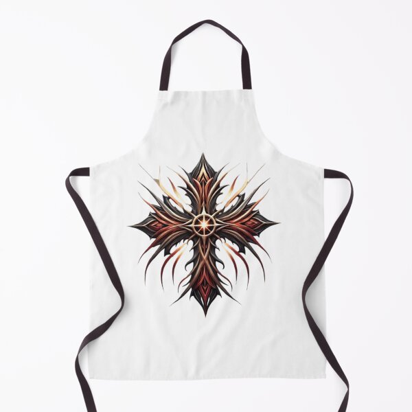 Item preview, Tribal Flame Cross – Mystical Fiery Symbol designed and sold by CelticSoulShop.