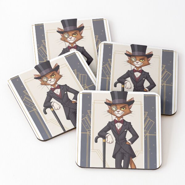 Item preview, Dapper Gentleman Cat in Vintage Fashion designed and sold by catlovers2025.