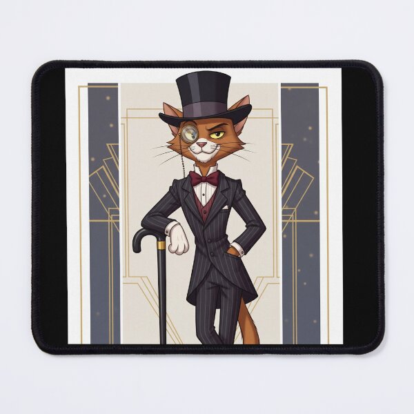 Item preview, Dapper Gentleman Cat in Vintage Fashion designed and sold by catlovers2025.