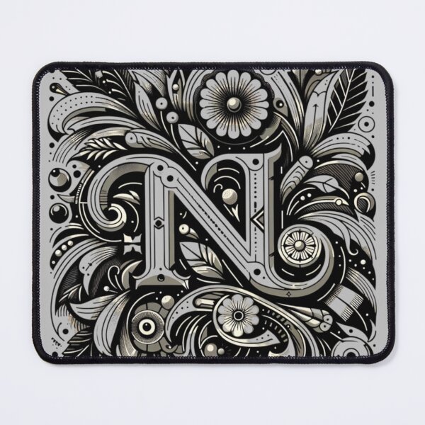 Item preview, Ornamental Typography Art – Letter N designed and sold by SholoStudio.