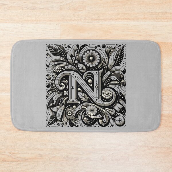 Item preview, Ornamental Typography Art – Letter N designed and sold by SholoStudio.
