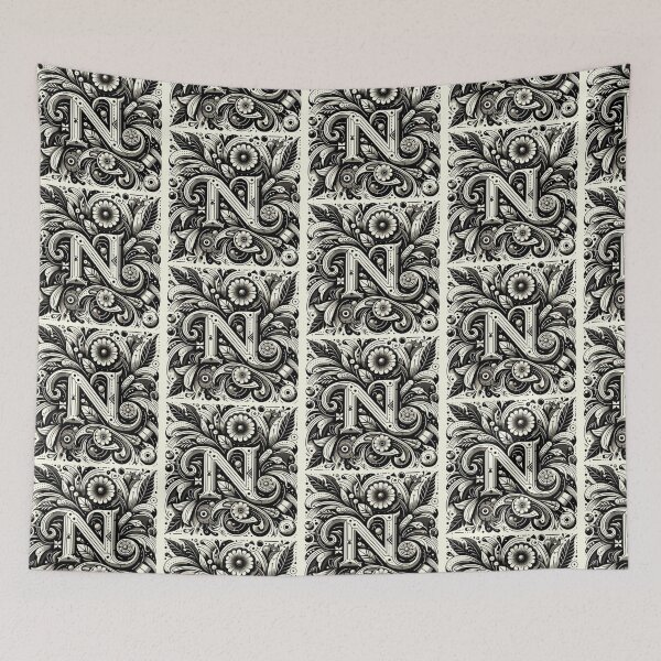 Item preview, Ornamental Typography Art – Letter N designed and sold by SholoStudio.