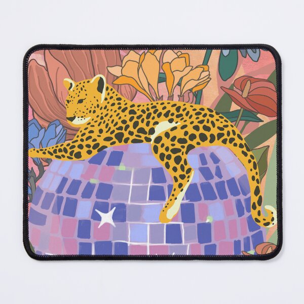 Item preview, Leopard laying on Disco ball designed and sold by Haylea Does Art.