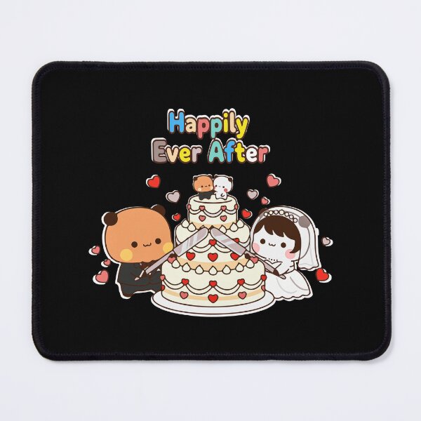 Item preview, BUBU DUDU : Happily Ever After: Anniversary Adorable Engagement Art | Kawaii Wedding Decor designed and sold by FEBRICAST.