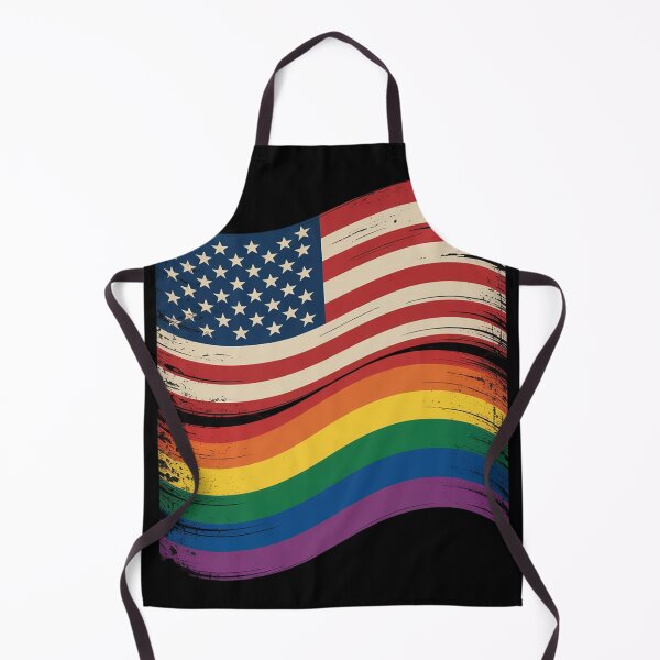 Item preview, LGBTQ Lesbian Gay Pride 4th of July American Rainbow Flag designed and sold by Charidana.