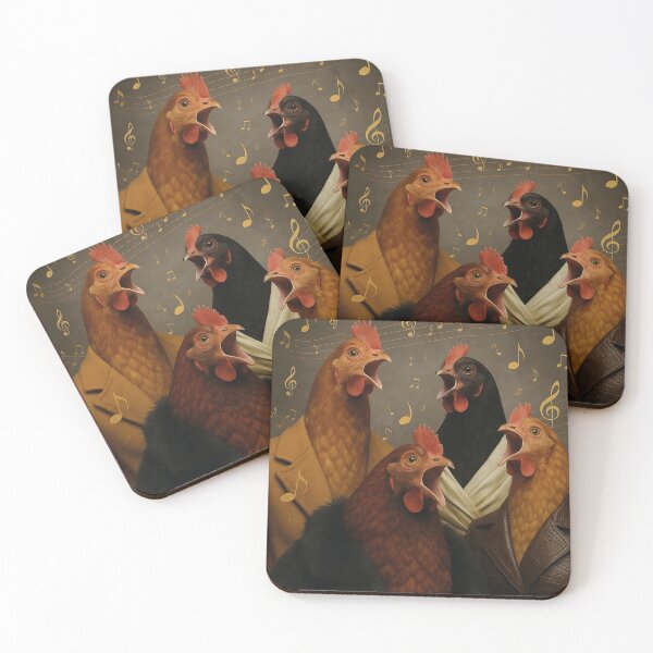 Item preview, the four tenors, funny chickens designed and sold by Mauswohn.