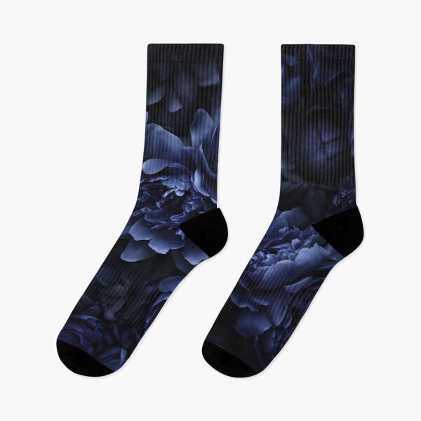 Item preview, Opulent Flower Drame Dark Midnight Blue designed and sold by artsandsoul.