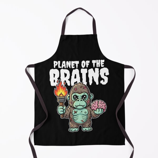 Item preview, PLANET OF THE BRAINS - ZOMBIE HALLOWEEN designed and sold by KEF Custom.