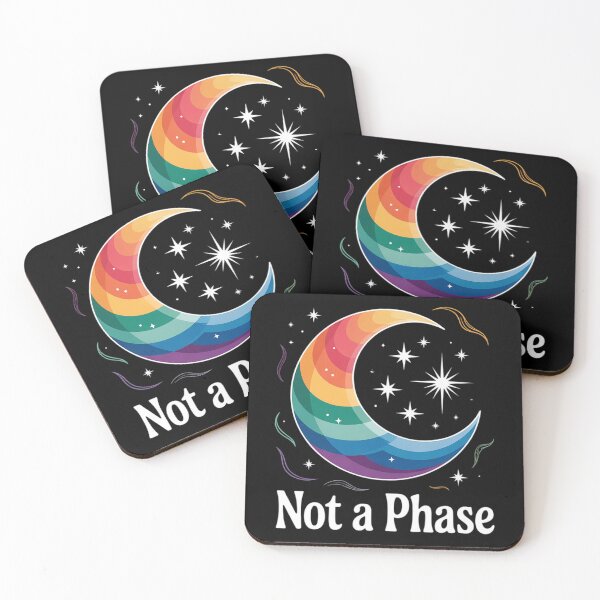 Item preview, Not A Phase Gay Lesbian LGBTQ Pride Flag Moon T  designed and sold by Charidana.