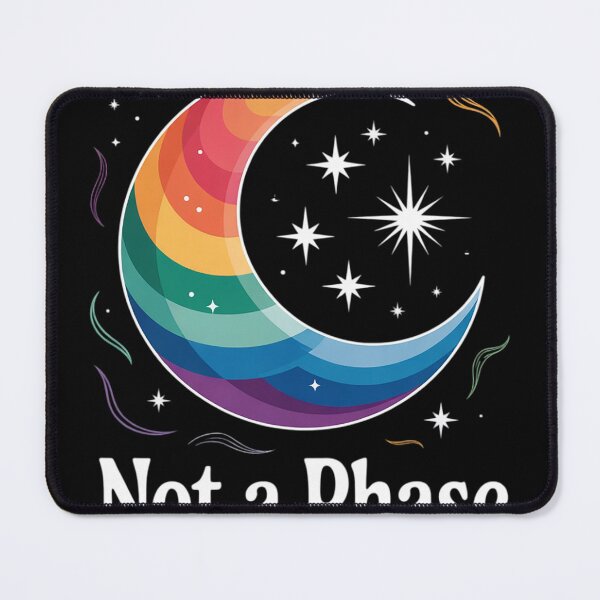 Item preview, Not A Phase Gay Lesbian LGBTQ Pride Flag Moon T designed and sold by Charidana.