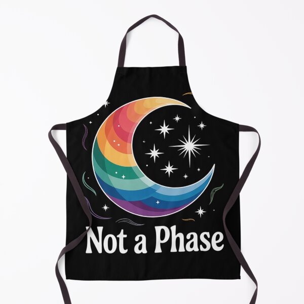 Item preview, Not A Phase Gay Lesbian LGBTQ Pride Flag Moon T designed and sold by Charidana.