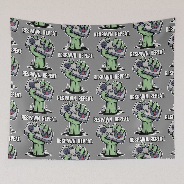 Item preview, Blue-Green Hand of the Undead Holding Retro Console Pad designed and sold by SplashTastic.