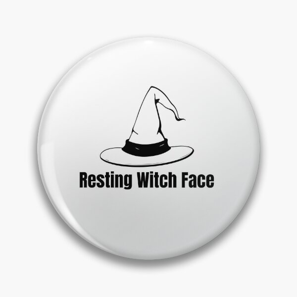 Item preview, Resting Witch Face Funny Gothic Halloween Witch Design designed and sold by luckyhue.