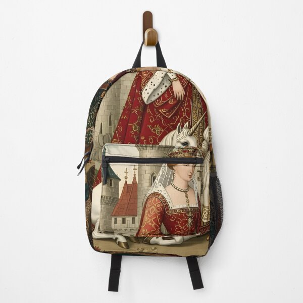 Item preview, Vintage medieval fantasy historical queen king unicorn castle designed and sold by J&D Goods.
