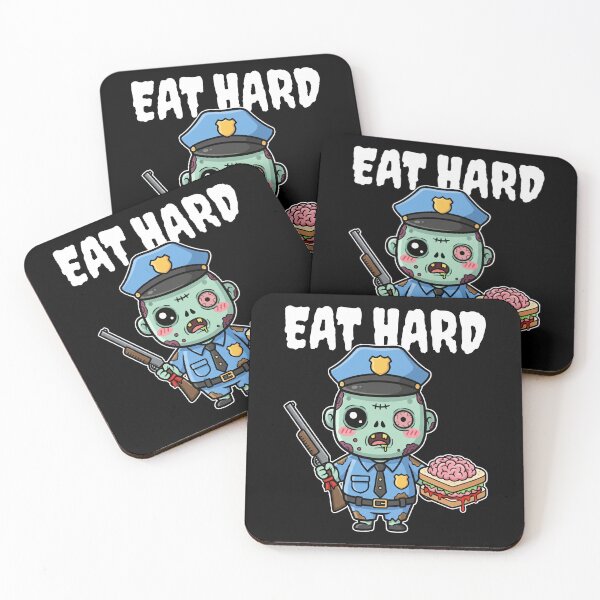 Item preview, EAT HARD - ZOMBIE HALLOWEEN designed and sold by KEF Custom.