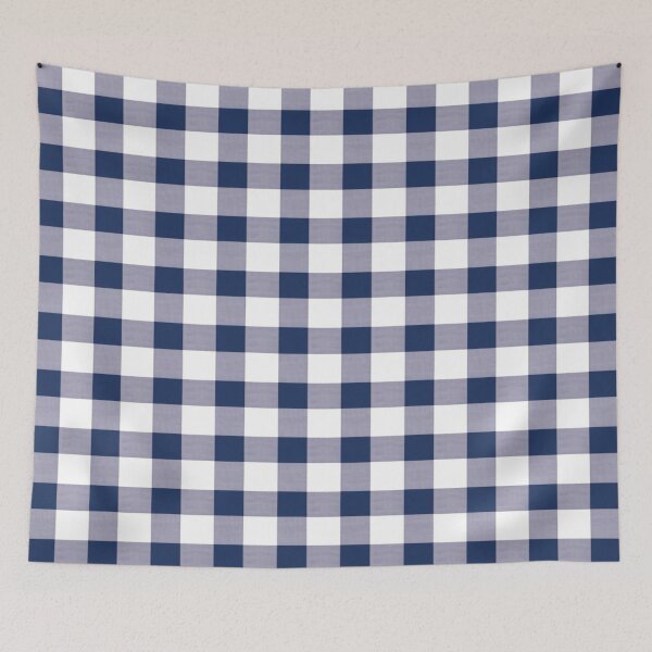 Item preview, Navy Blue Gingham designed and sold by burbankdesigns.
