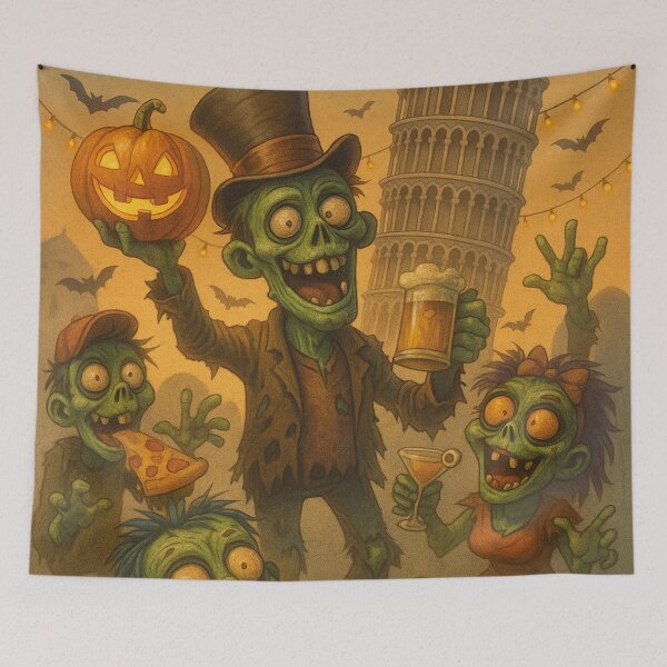 Item preview, cool zombie party, Leaning Tower of Pisa designed and sold by Mauswohn.