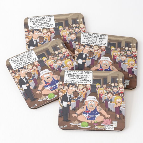 Item preview, Wite Oztraya - New Laws For Racists - Southpark Vibe designed and sold by riotgear.