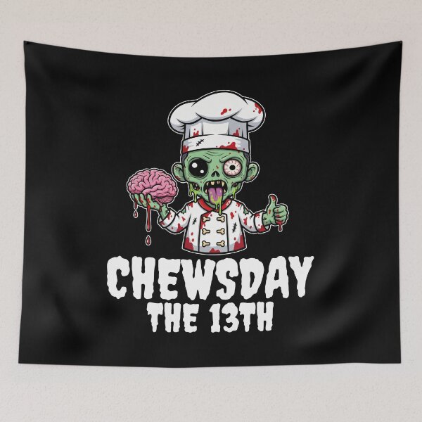 Item preview, CHEWSDAY THE 13TH - ZOMBIE HALLOWEEN designed and sold by KEF Custom.