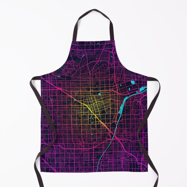 Item preview, Anaheim City Map of California, USA - Neon designed and sold by deMAP.