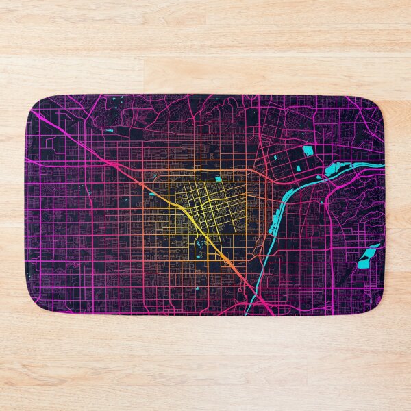 Item preview, Anaheim City Map of California, USA - Neon designed and sold by deMAP.