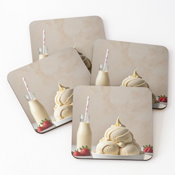 Item preview, Vanilla Strawberry Delight – Elegant Dessert Photography with Creamy Charm designed and sold by Vida e Arte.