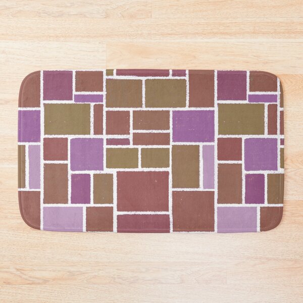 Item preview, Colored Chalk Tiles - Brown and Purple designed and sold by Dawn Anthes.