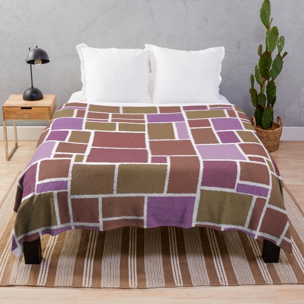 Item preview, Colored Chalk Tiles - Brown and Purple designed and sold by Dawn Anthes.