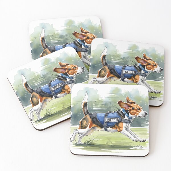 Item preview, Dynamic Beagle K-9 Unit Watercolor designed and sold by Tonn Peerapon.
