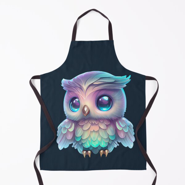 Item preview, Cute Neon Fantasy Owl Illustration designed and sold by RUNI ARTVIBE.