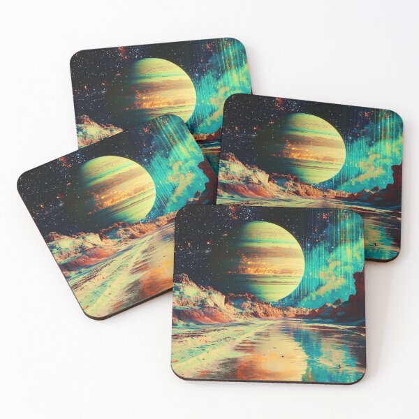 Item preview, Glitch Art Cosmic Planet - Surreal Space Scene designed and sold by Myra365Art.