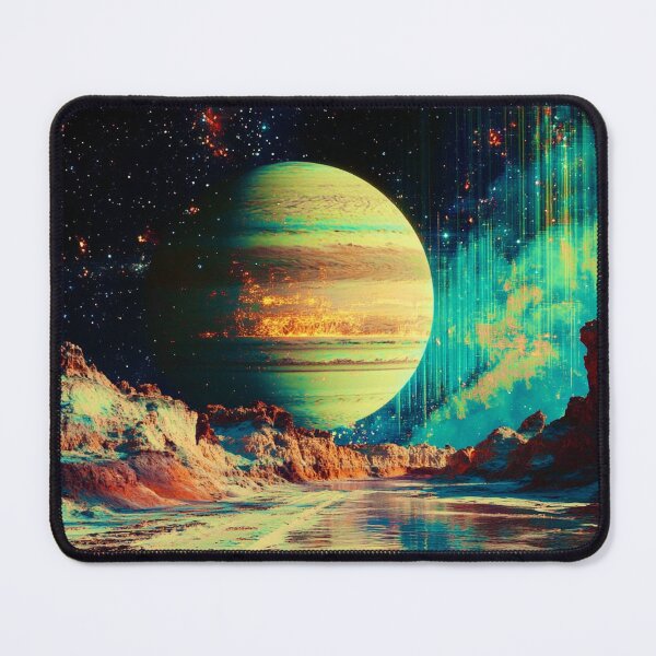 Item preview, Glitch Art Cosmic Planet - Surreal Space Scene designed and sold by Myra365Art.