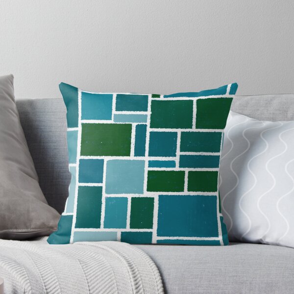 Item preview, Colored Chalk Tiles - Turquoise  designed and sold by Dawn Anthes.