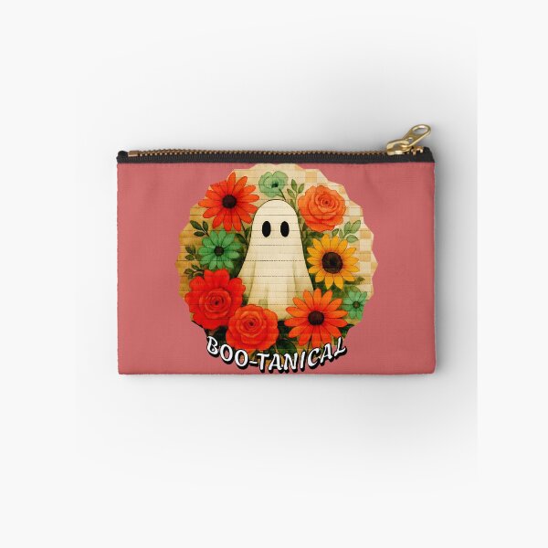 Item preview, Boo-tanical Ghost & Floral Wreath Design | Cute Spooky Flower Halloween Pun designed and sold by NSB-Design.