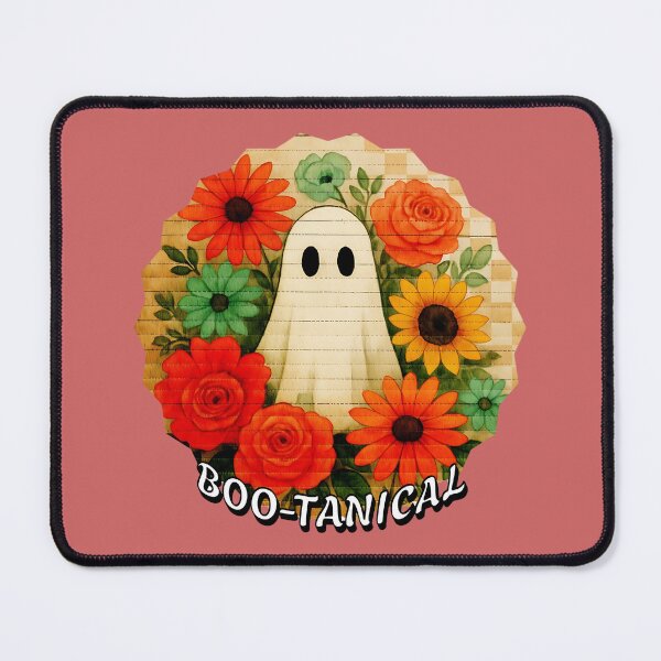 Item preview, Boo-tanical Ghost & Floral Wreath Design | Cute Spooky Flower Halloween Pun designed and sold by NSB-Design.