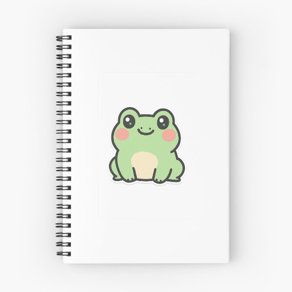 Item preview, Kawaii Chubby Frog Sticker – Big Sparkling Eyes, Pink Cheeks, Pastel Cute designed and sold by Fashionpopss.