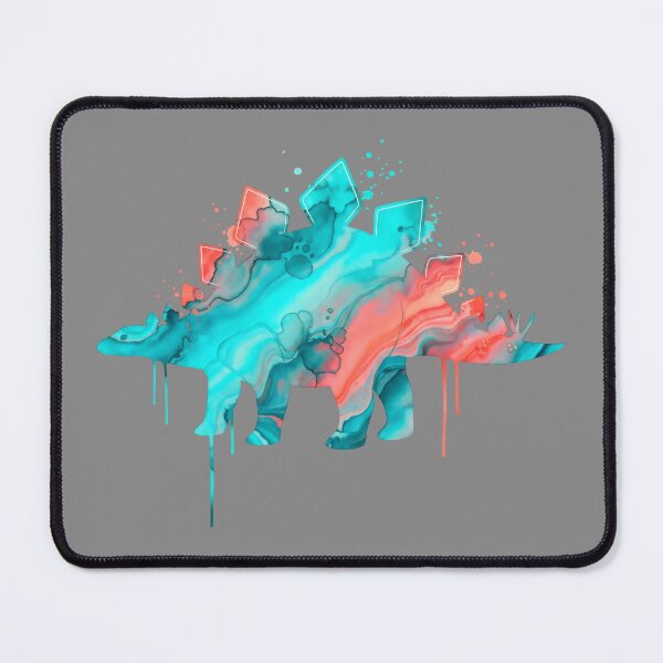 Item preview, Fluid Watercolor Stegosaurus with Drips and Splatters designed and sold by SplashTastic.