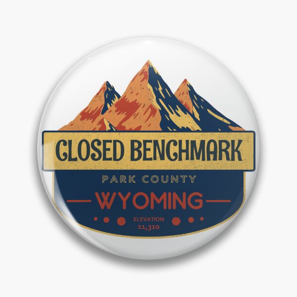 Item preview, Closed Benchmark, Park County, Wyoming, Mountain Design designed and sold by Wanderful-roads.