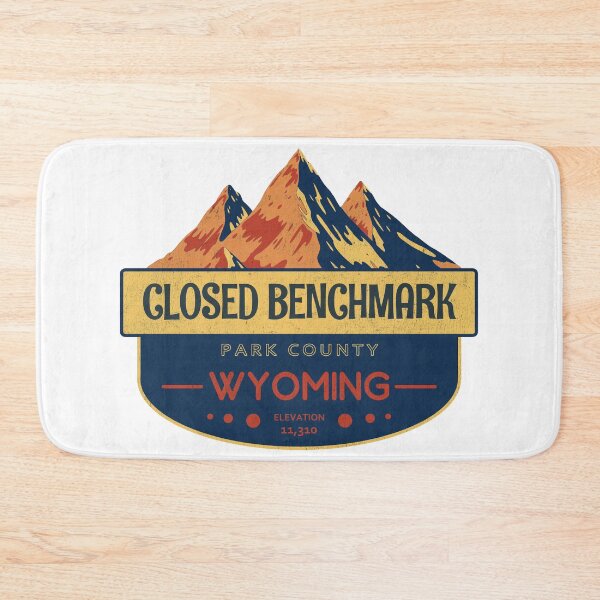 Item preview, Closed Benchmark, Park County, Wyoming, Mountain Design designed and sold by Wanderful-roads.