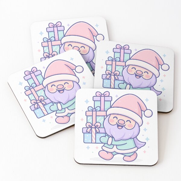 Item preview, Pastel Christmas Gnome Carrying Stack of Gift Boxes – Cute Holiday Tee designed and sold by PrintCreations9.