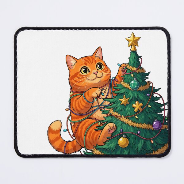 Item preview, Funny Christmas cat designed and sold by tanondesign.