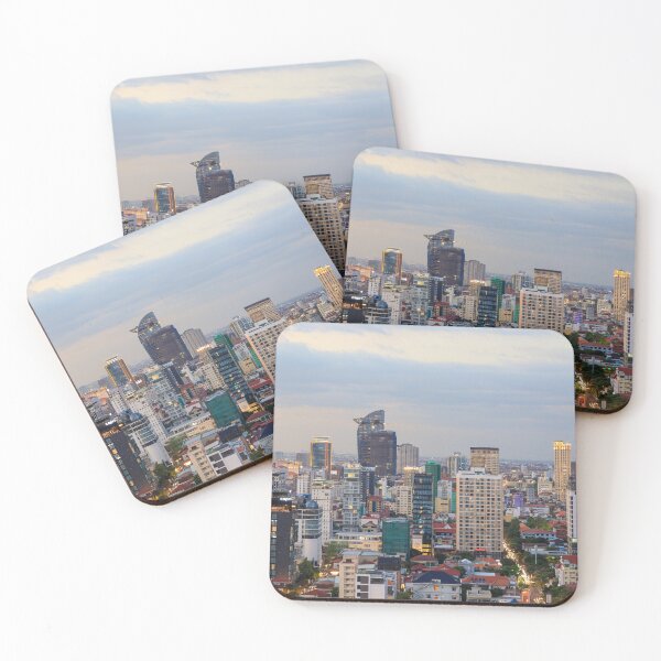 Artikelvorschau, Hauptstadt Skyline Stadtbild Phnom Penh Kambodscha entworfen und verkauft von Kevin Miller Photography.