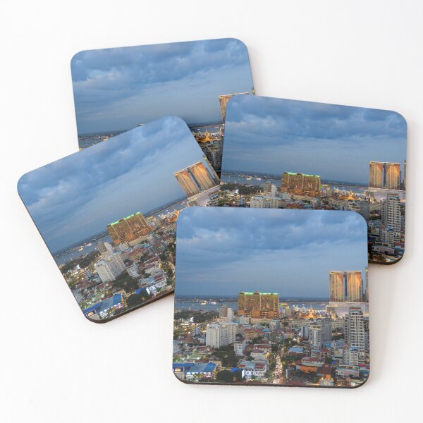 Artikelvorschau, Hauptstadt Skyline Stadtbild Phnom Penh Kambodscha entworfen und verkauft von Kevin Miller Photography.